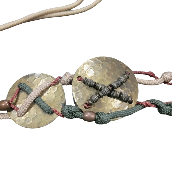 Cream and Copper Rope Belt